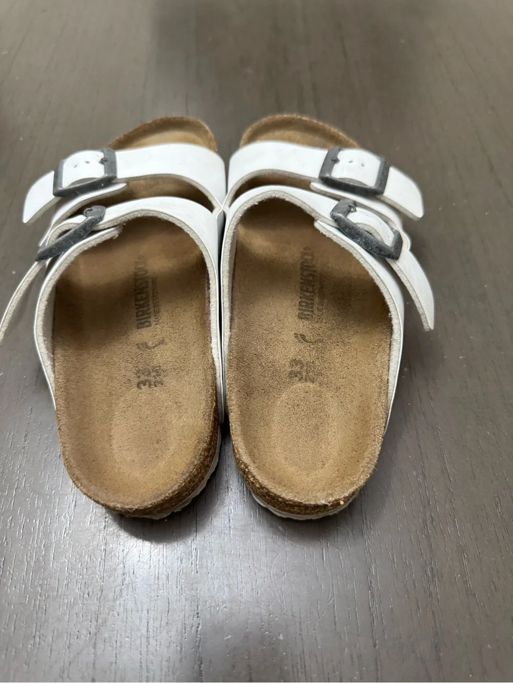 Birkenstock Size 33 (big kids 2) White Arizona